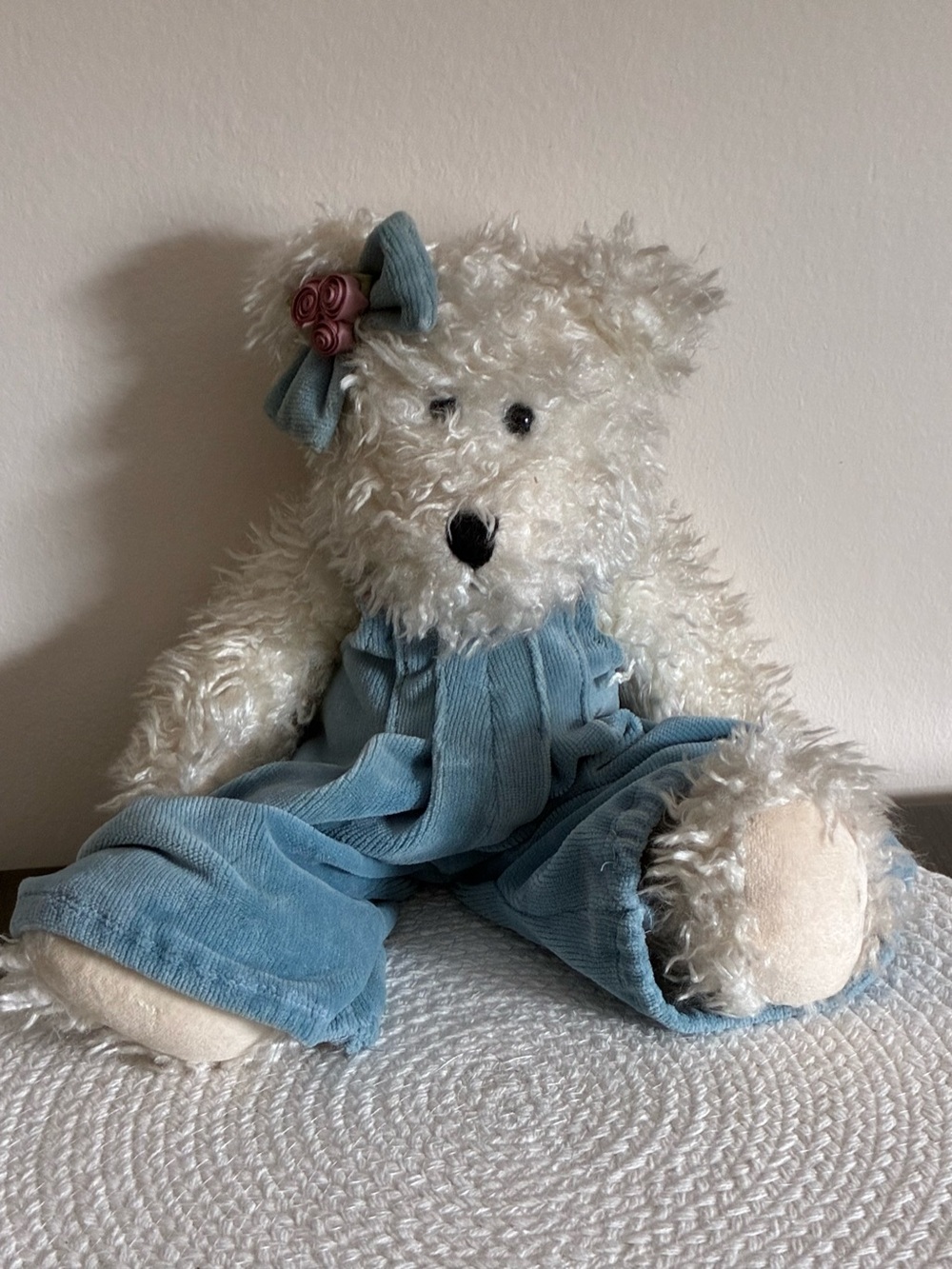 Winnie II Plush with Light Blue Knit Outfit - J.B. Bean & Associates
